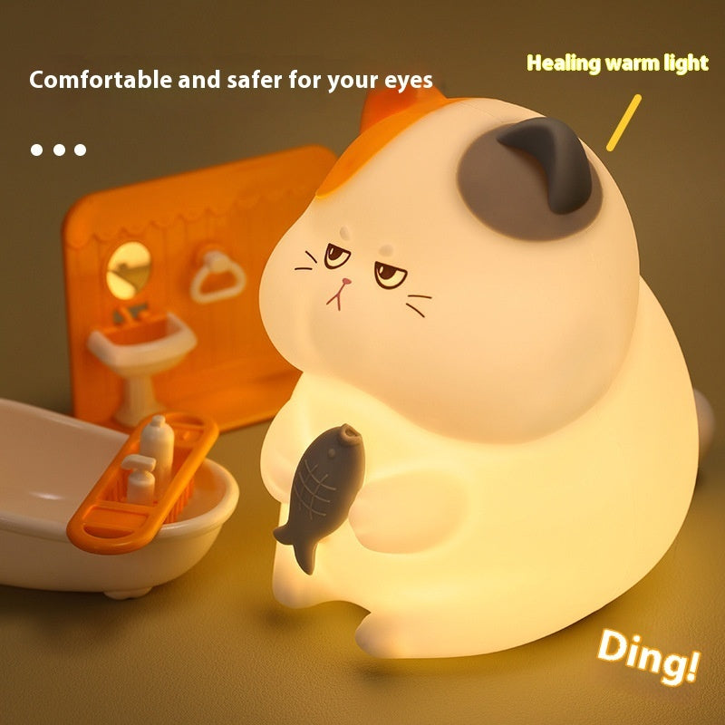 Greedy Cat Small Desktop Cartoon Creative Night Light