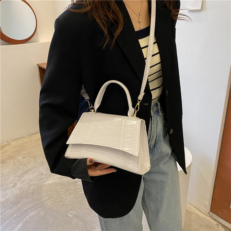 Women's Crossbody Flap Bag PU Crocodile Pattern Slim