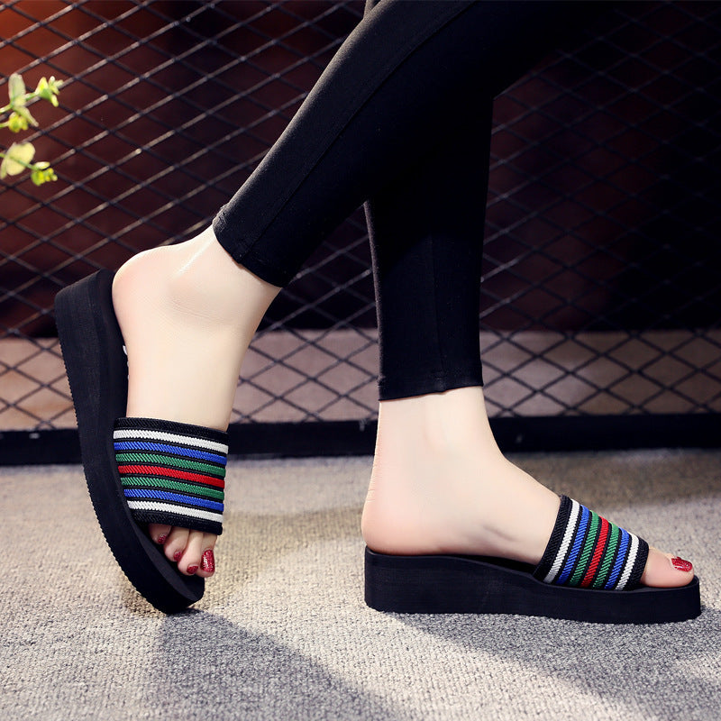 Platform Wedge Casual Slippers Korean Style Foam Sandals
