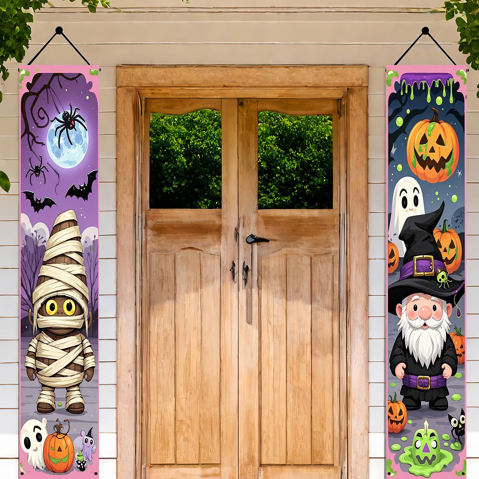 Halloween Couplet Decorations Party Banner Hanging Flag