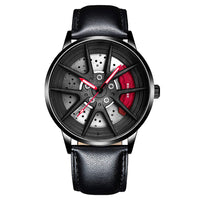 Black with red needle
