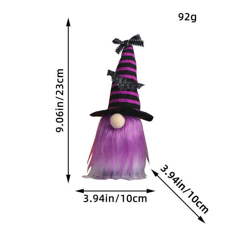 Halloween Mini Doll Wizard's Hat Ghost Festival Doll Ornaments