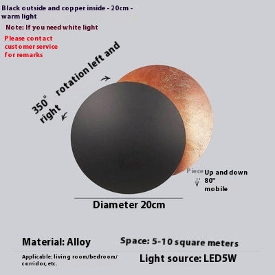 Bedside Wall Lamp Eclipse Stairs Aisle Light