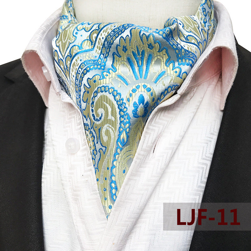 Men's British Jacquard Polyester Scarf