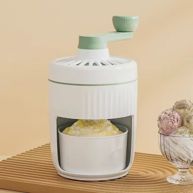 Manual Ice Shaver – Hand-Cranked Ice Crusher & Smoothie Maker
