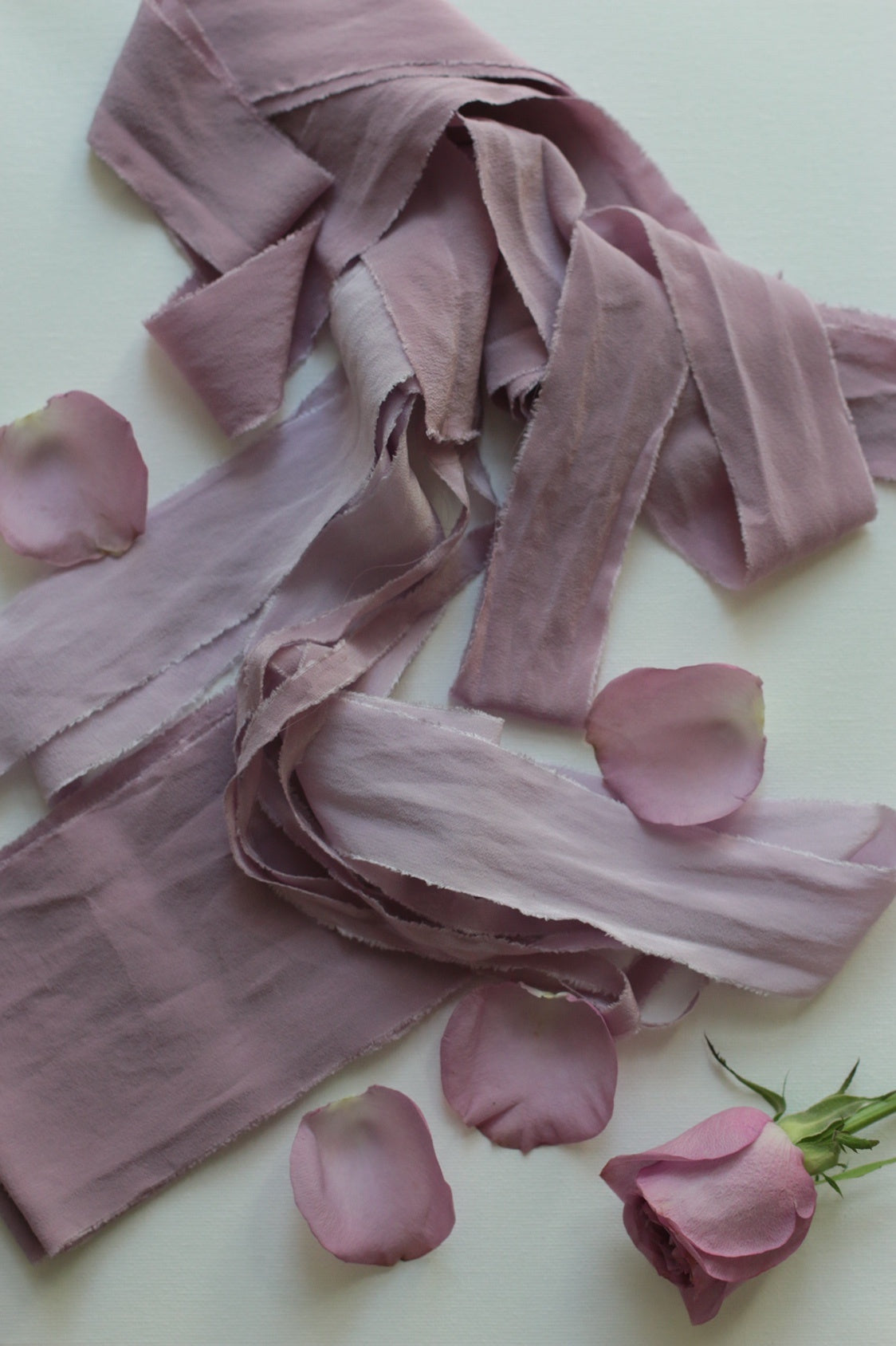 Handmade Botanical Dyed Ribbon – Raw Edge Vintage Wedding Decoration