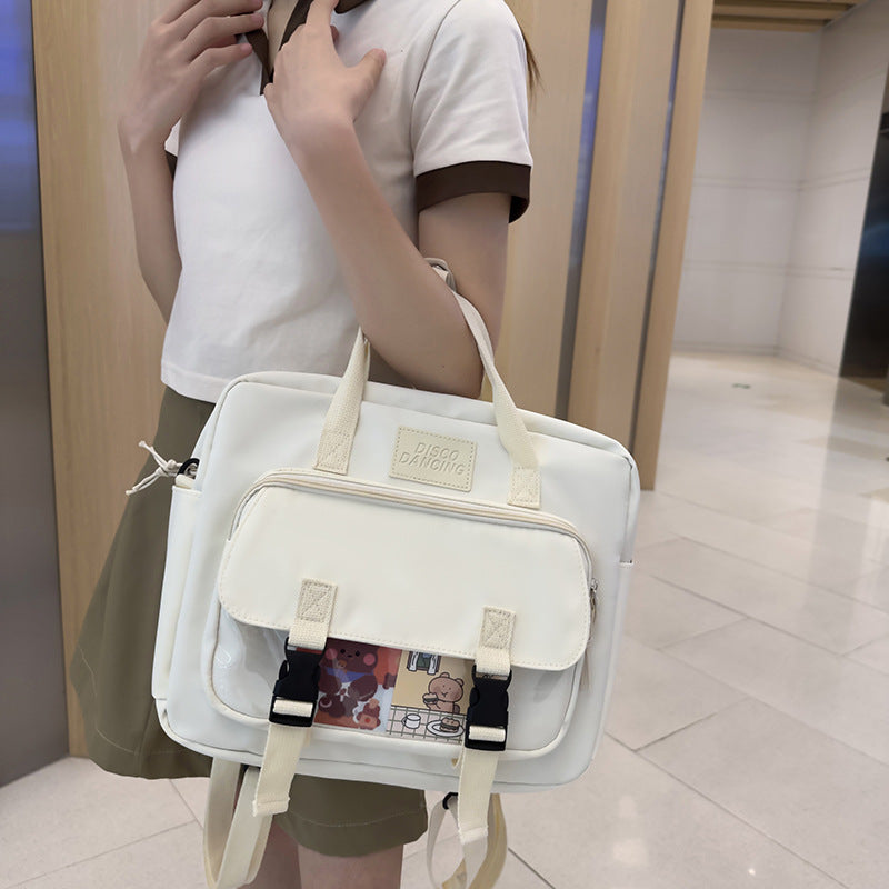 Soft Girl Cute Cartoon Teenage College Student Lightweight Tote Backpack