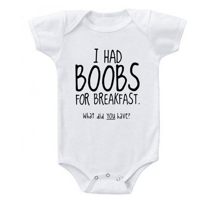 Simple Printed Baby Cotton Jumpsuit – Infant Romper Outfit