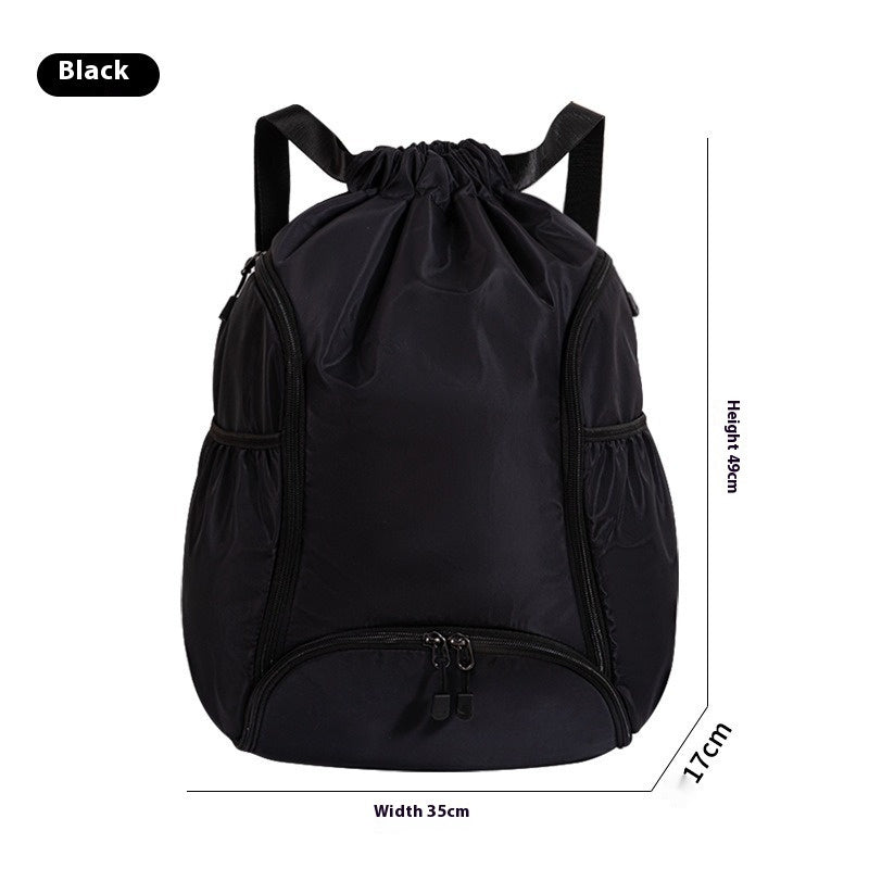 Unisex Polyester Large Cube Backpack Drawstring Gym Bag
