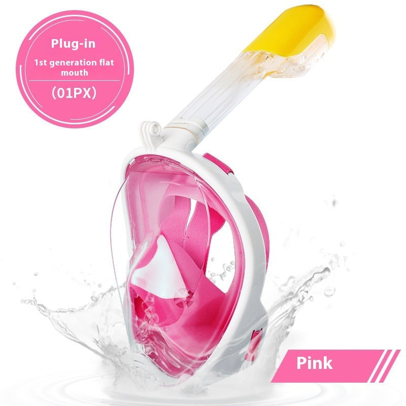 Silicone Snorkel Diving Mask With PVC Seal For Swimming