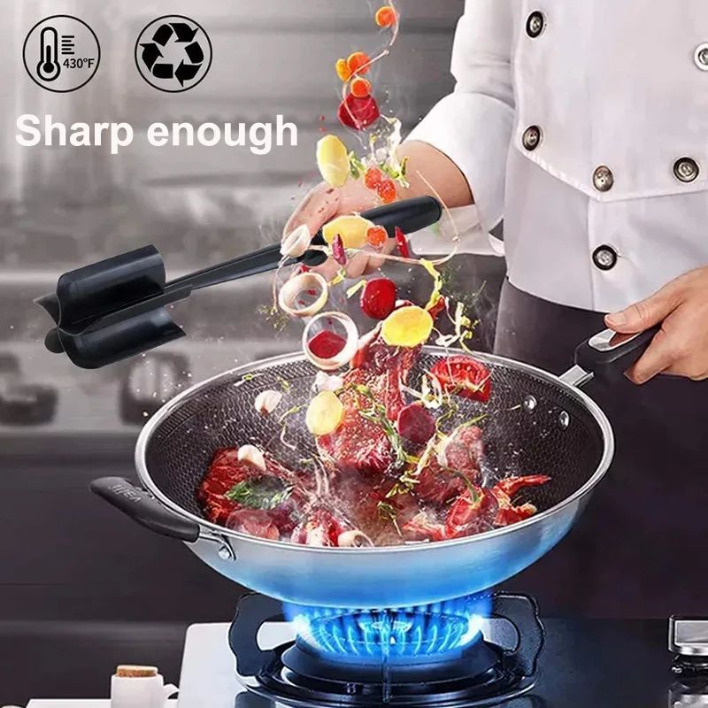 5-Blade Heat-Resistant Nylon Meat Chopper – Non-Scratch Potato Masher & Ground Beef Smasher