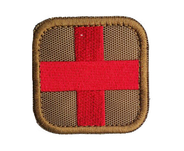 Cross Tactical Medical Badge Emergency Rescue Backpack Chapter Embroidery Velcro Label