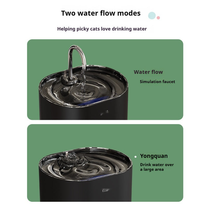 Pet Water Dispenser Loop Filter Smart Cat Water Feeder Alloy Fountain