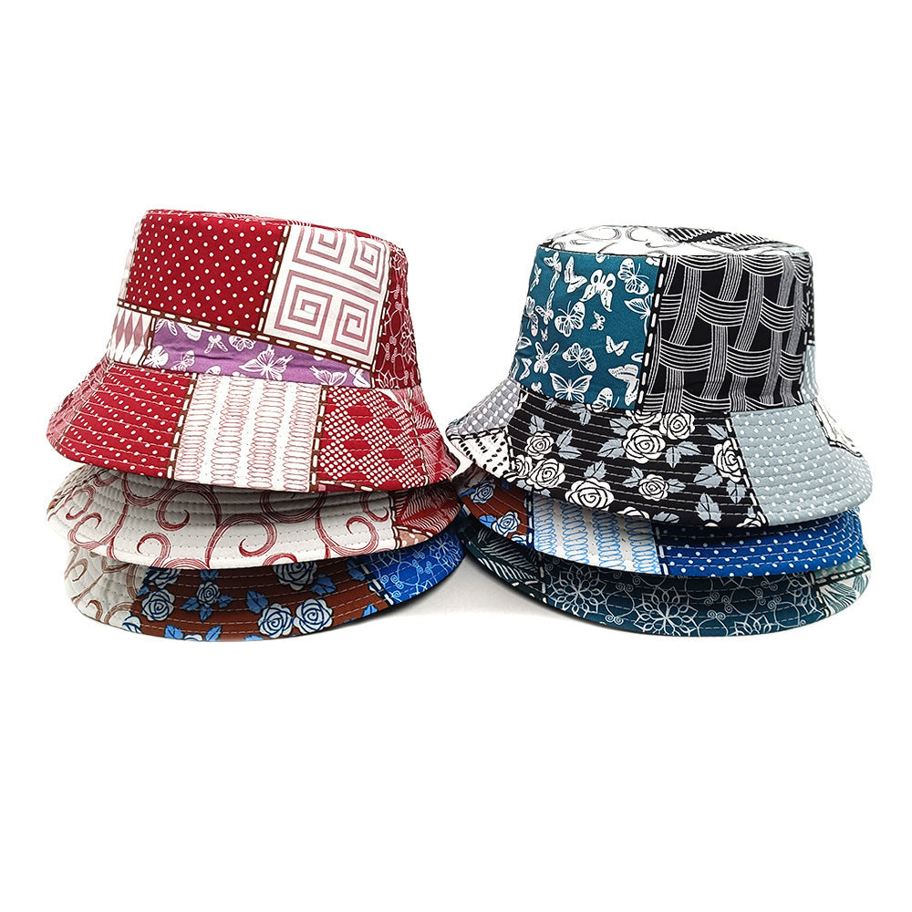 Geometric Print Reversible Bucket Hat