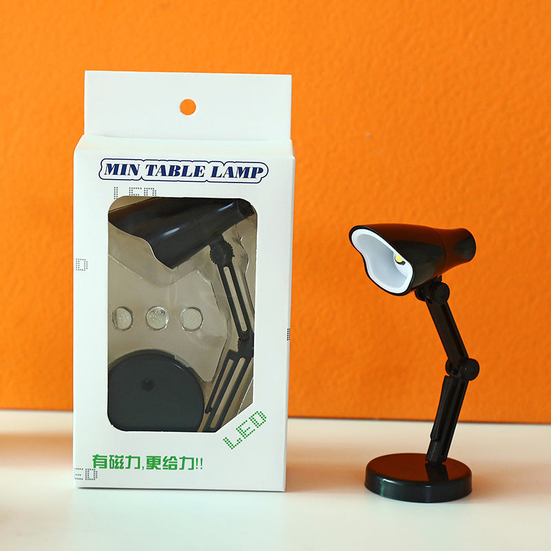 Creative Mini Led Small Table Lamp Student Folding Warm Light Eye Protection Small Night Lamp Iron-absorbing Portable Small Desk Lamp With Clip