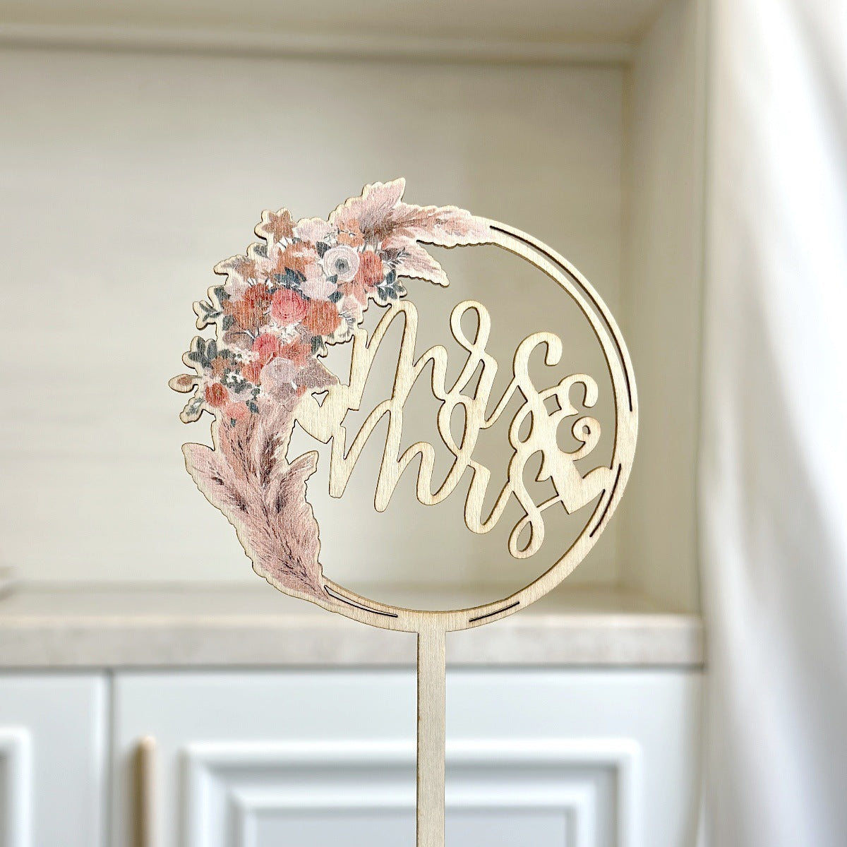 Stylish Ins-Style Colorful Acrylic Wedding Cake Decoration Plug-In