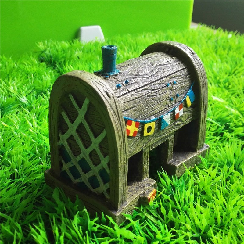 Resin Aquarium Fish Tank Landscaping Cartoon Ornaments