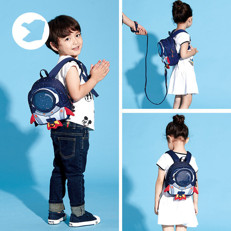Cartoon Messenger Shoulder Backpack Polyester for Kids