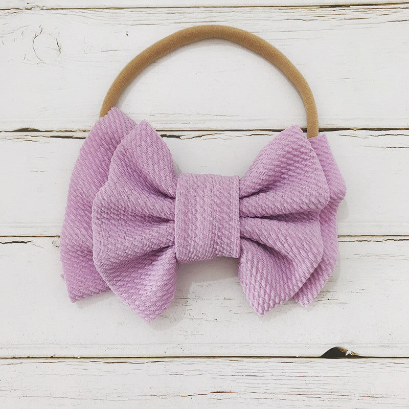 Children's Bow Hair Band Baby Double Layer