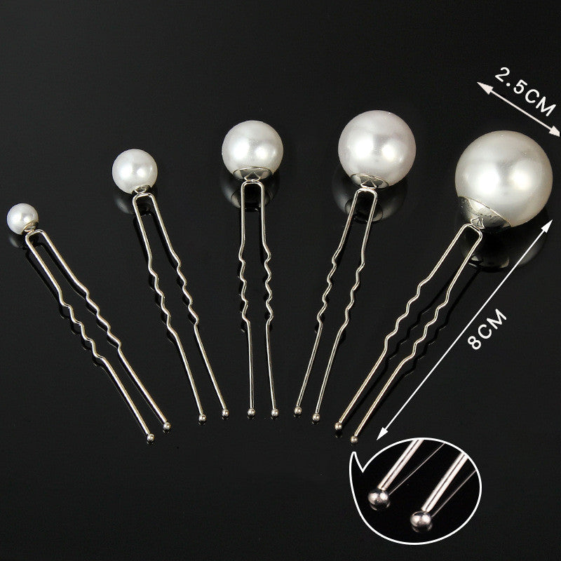 Pearl Hairpin Temperament Ball Head Girls