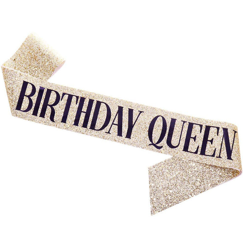 Etiquette Belt Crown Set Party Birthday Strap