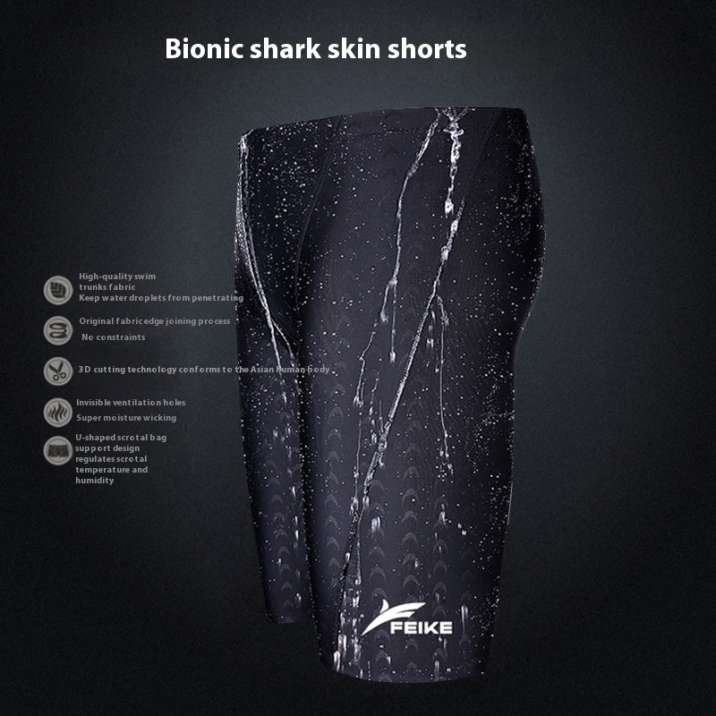 Men’s Waterproof Swimming Trunks – Quick-Dry Long Swimwear