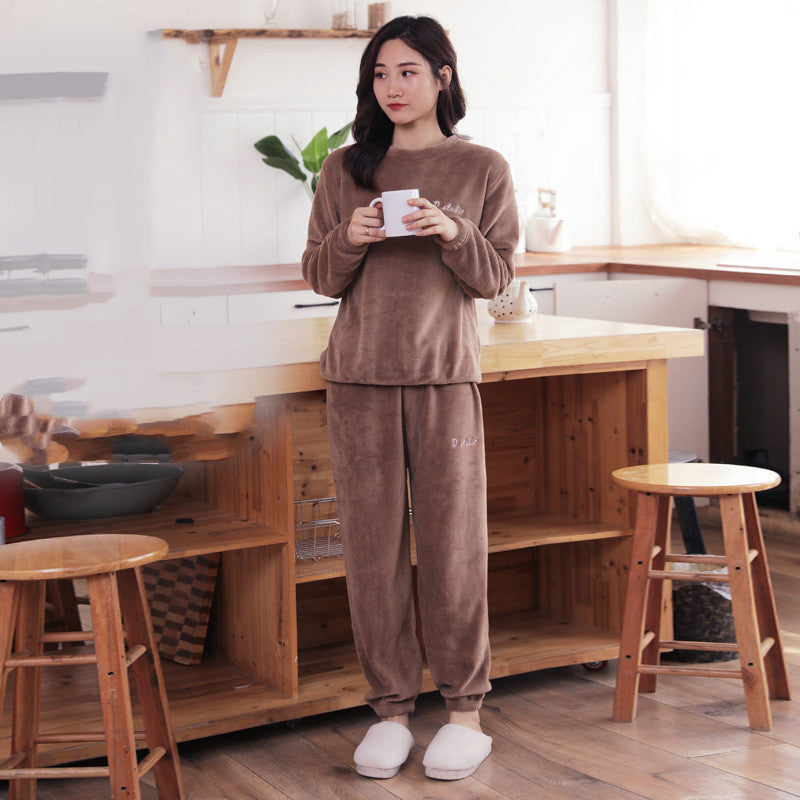 Autumn And Winter Fairy Warm Suit Japanese Flannel Pajamas Suit