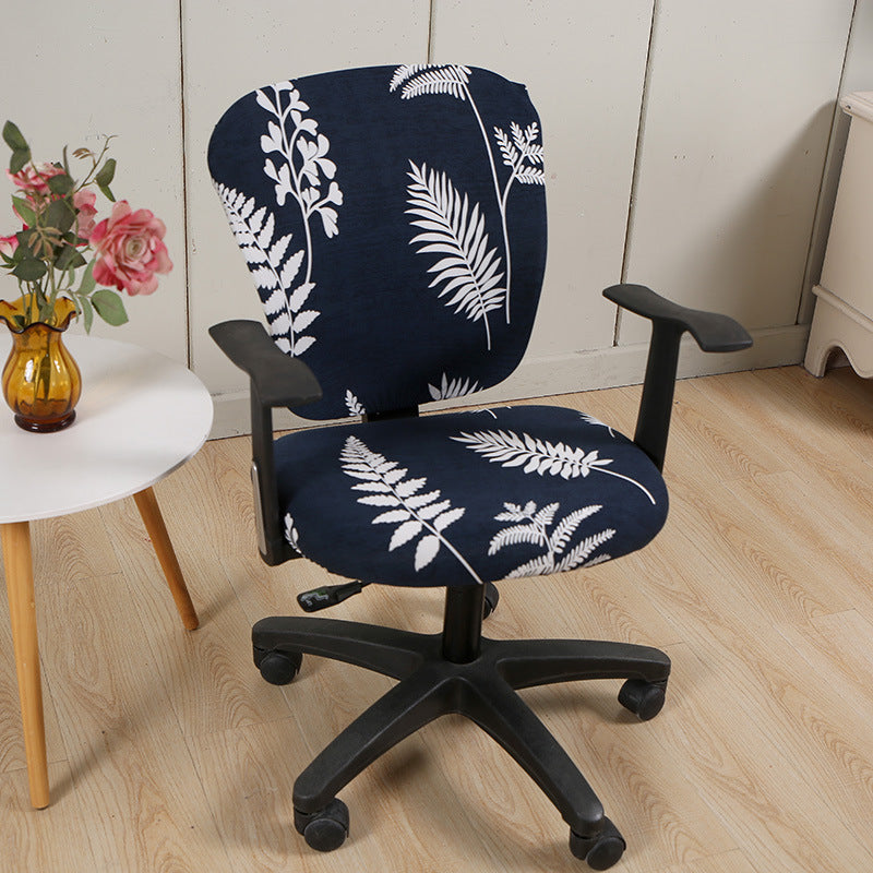 Modern Striped Polyester Split Universal Office Swivel Chair Cover