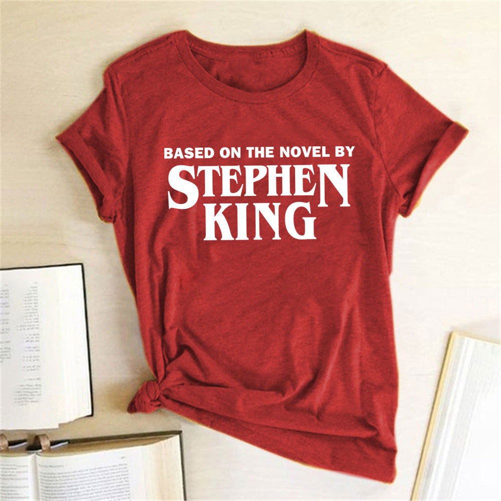 Women Short Sleeved T Shirt With Letter Print Bottoming Shirt