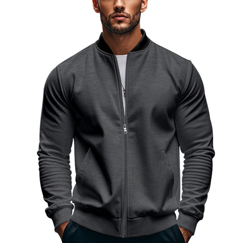 Long-sleeve Zipper Baseball Uniform Coat Jacket