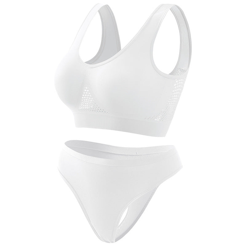 Women’s Seamless Push-Up Sports Bra and Briefs 2-Piece Set