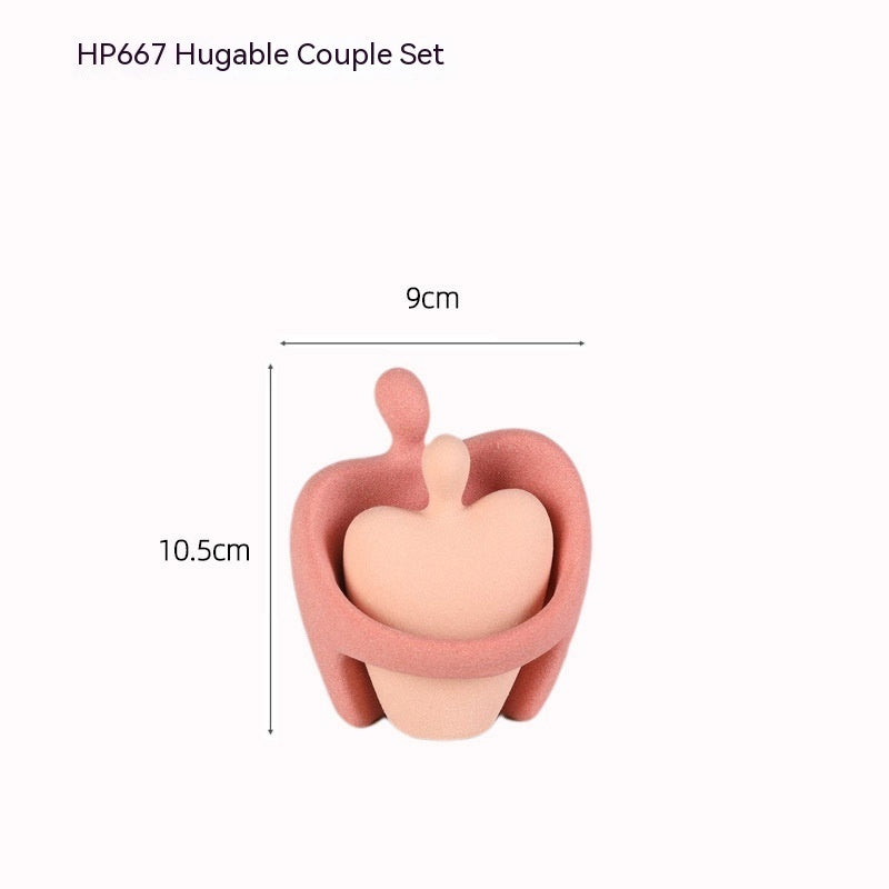 Home Creative Minimalistic Abstraction Couple Decoration