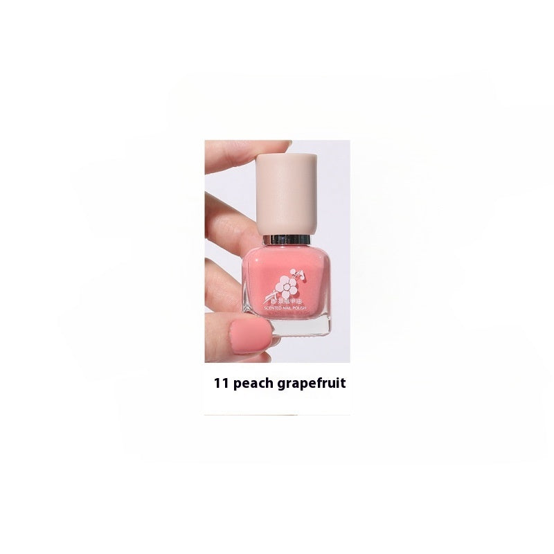 Water-based Quick-drying Baking-free Long-lasting Tearable Popular Color White Fragrance-retaining Nail Polish