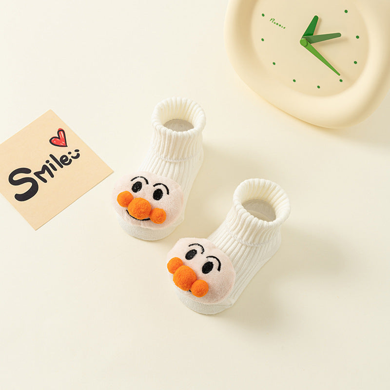 Spring And Autumn Non-slip Not Feel Tight With Feet Cartoon Room Socks
