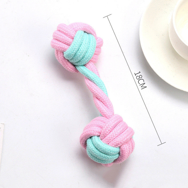 Pet Bite Resistant Cotton Rope Ball Cat And Dog Toy