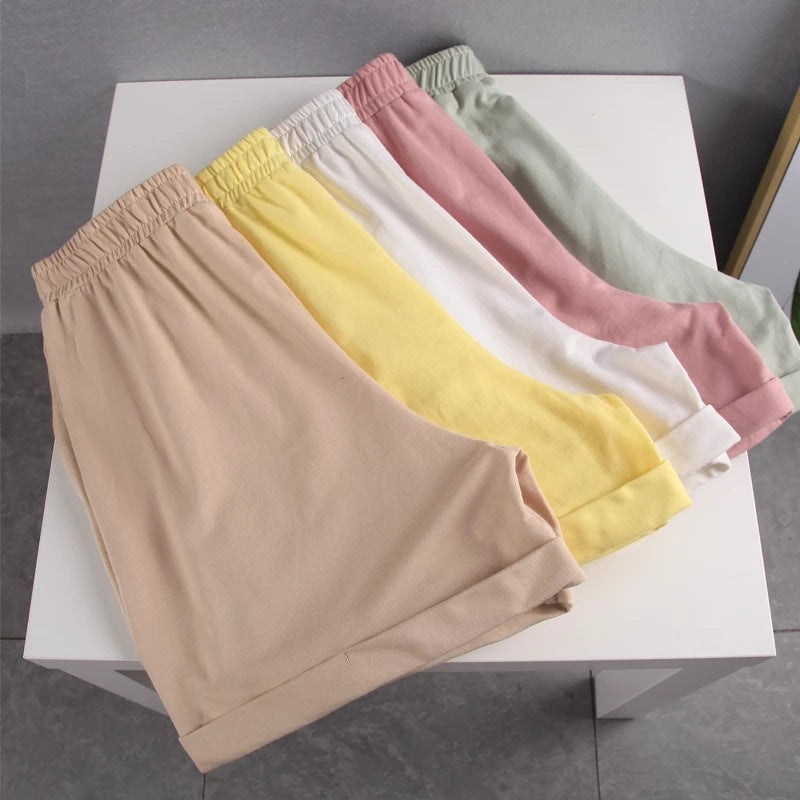 Hirsionsan Summer Cotton Sets Women Casual Two Pieces Short