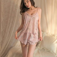 Pink Camisole Plus Shorts