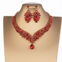 X001 Gold Red Necklace