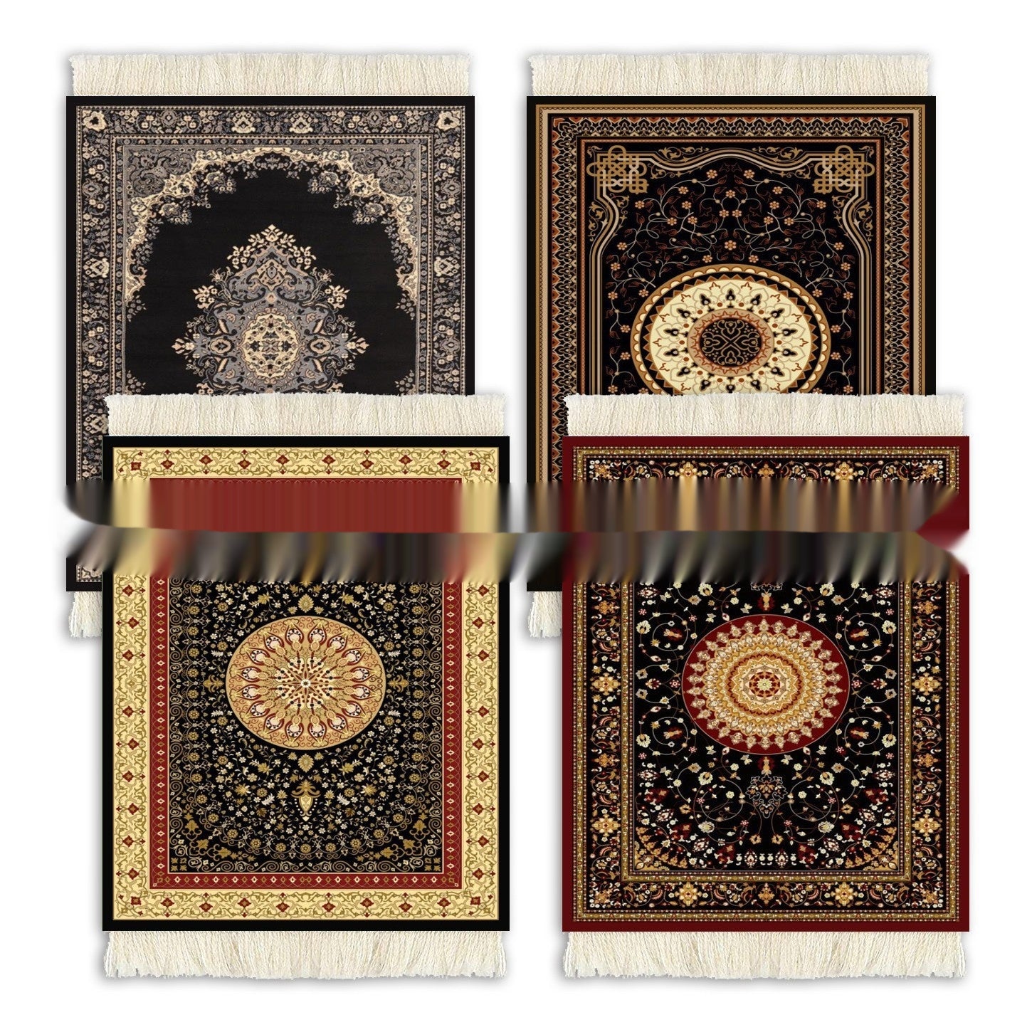 4 Sets Of Carpet Drinks Heat Insulation Coaster