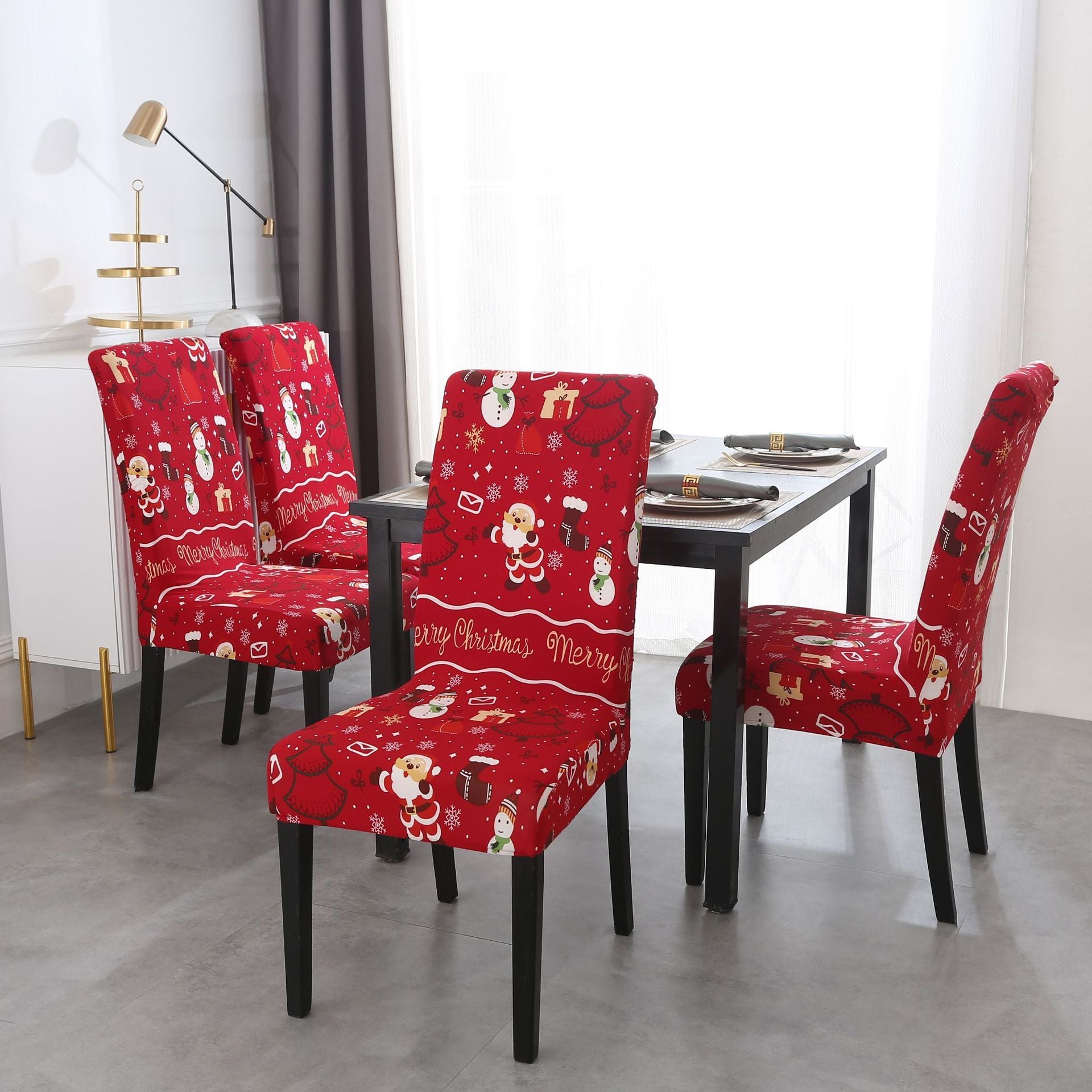 Christmas Modern Style One-Piece Office Chair Cover