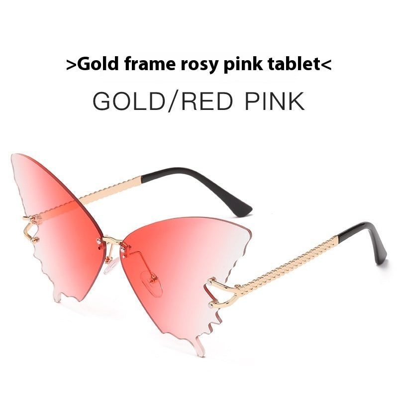 New Butterfly Sunglasses for Women – Fashion Large Rim Gradient Color Shades