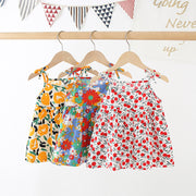 Girls' Princess Suspender Dress Children's Clothing Floral Skirt