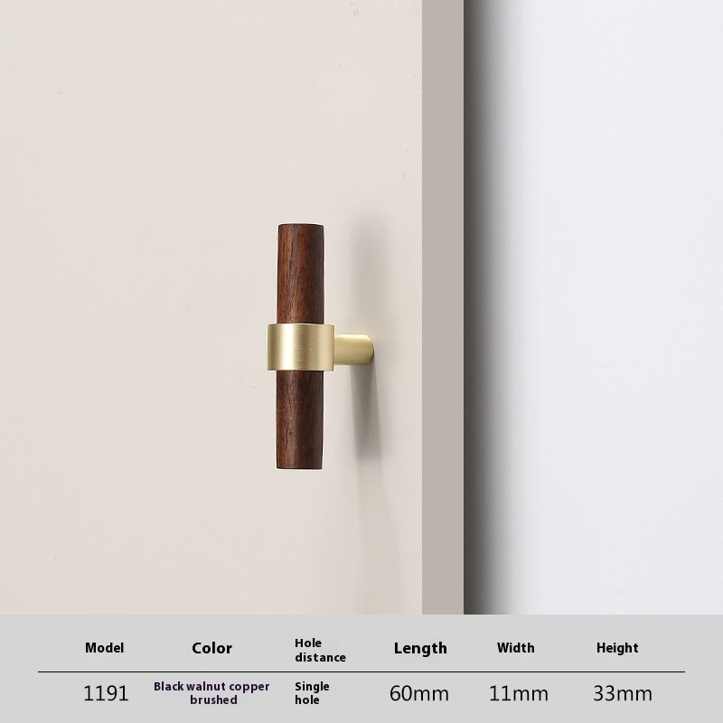 Solid Wood Handle Cabinet Door Log Wardrobe Drawer Wooden Door Handle