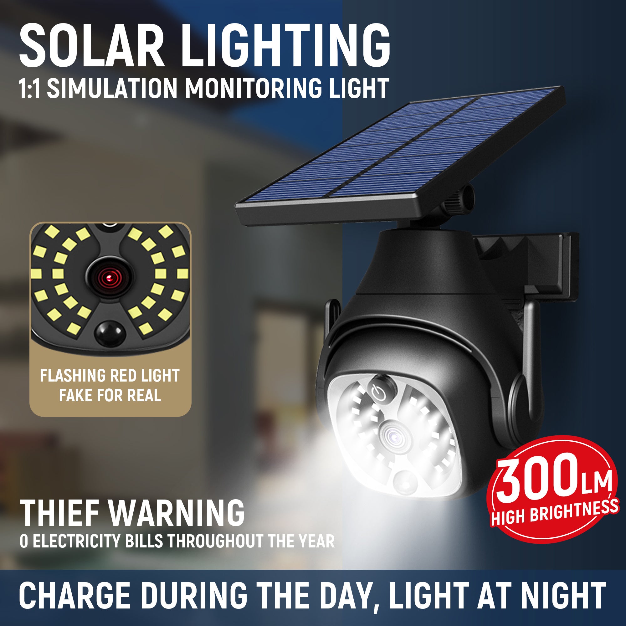 Solar Powered Outdoor Courtyard Light – Waterproof Human Sensing Solar Wall Lamp for Balcony & Street Lighting