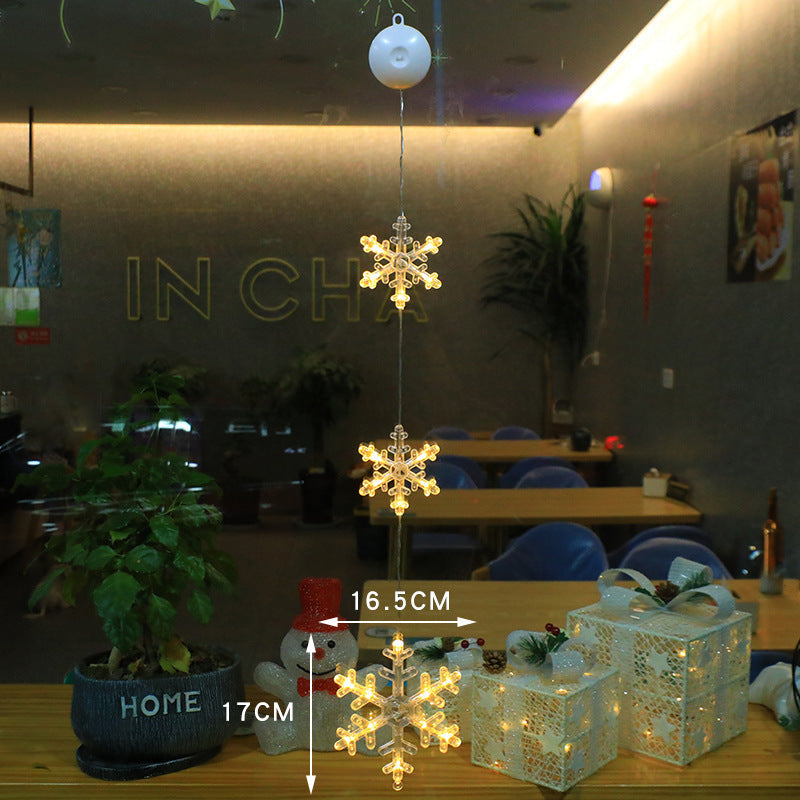 Christmas Decoration Atmosphere Suction Cup Painted LED Light