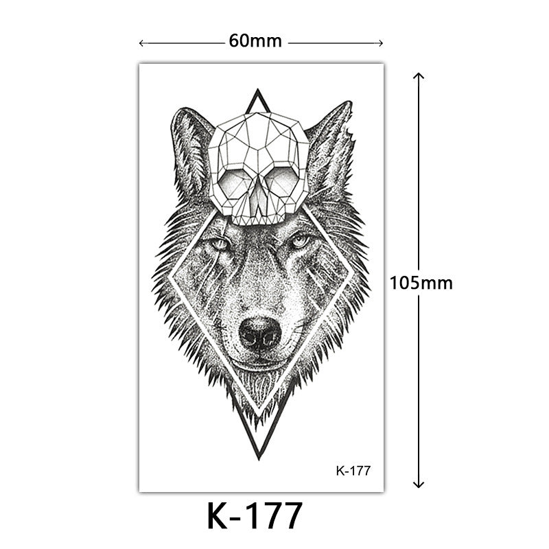 Tattoo Stickers – English Letters, Flowers, Butterfly Sketch Lines, Waterproof Temporary Tattoo