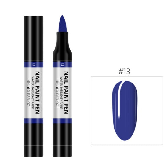 Plastic Nail Art Pen 24 Color Water Based Flower Painting