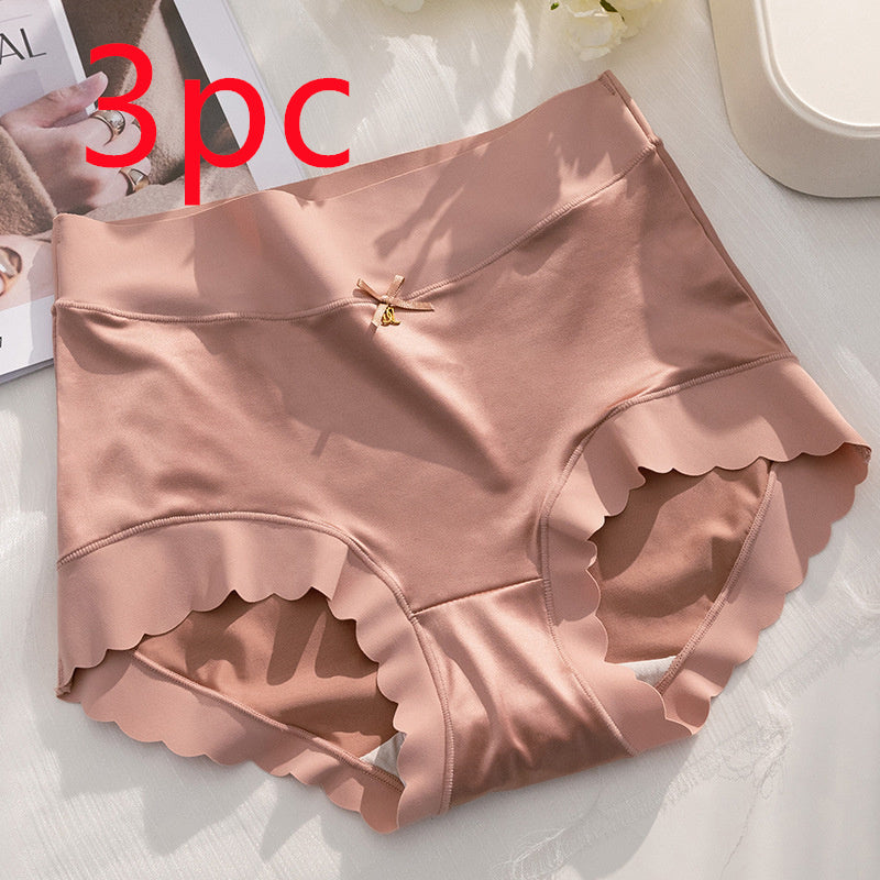 Women’s Seamless Satin ‘Ice Silk’ Underwear – Glossy Finish