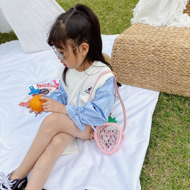 Summer Children’s One-Shoulder Jelly Bag – Pineapple & Strawberry Design