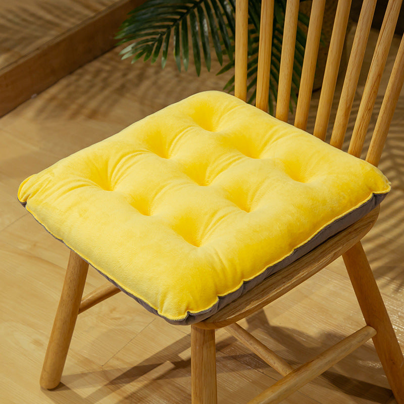 Crystal Velvet Cushion Cute Color Matching Autumn And Winter Warm Seat Cushion Student Stool